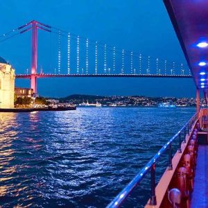 Relax after a busy day of sightseeing on a scenic cruise