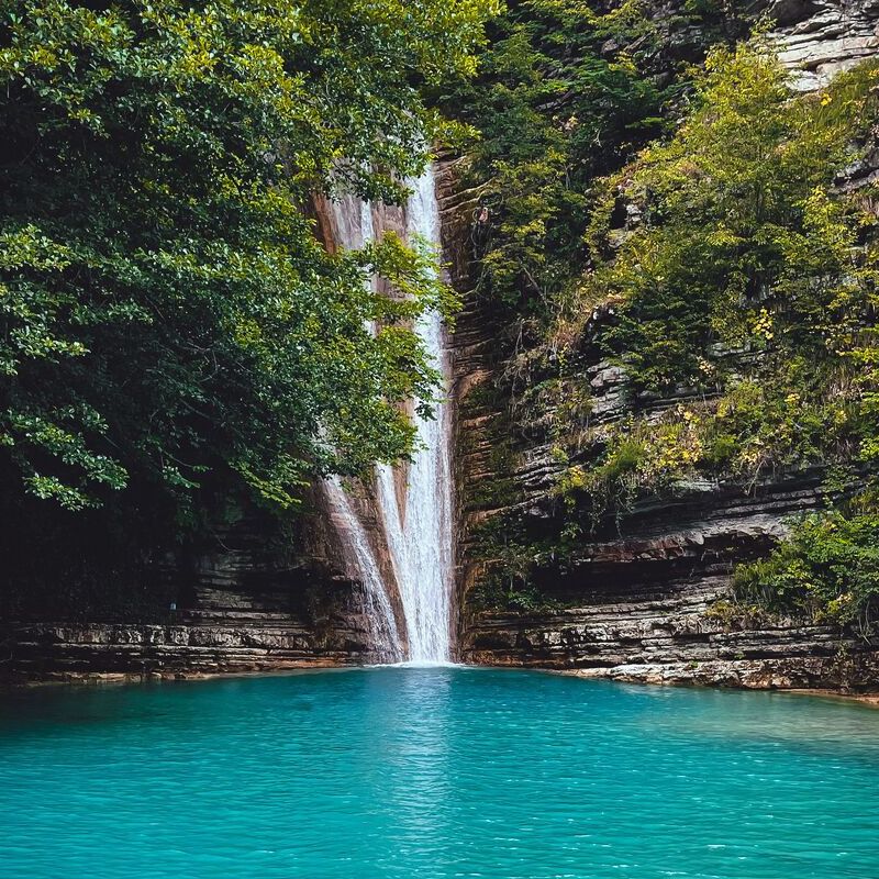 Kuzalan Waterfall in Giresun
